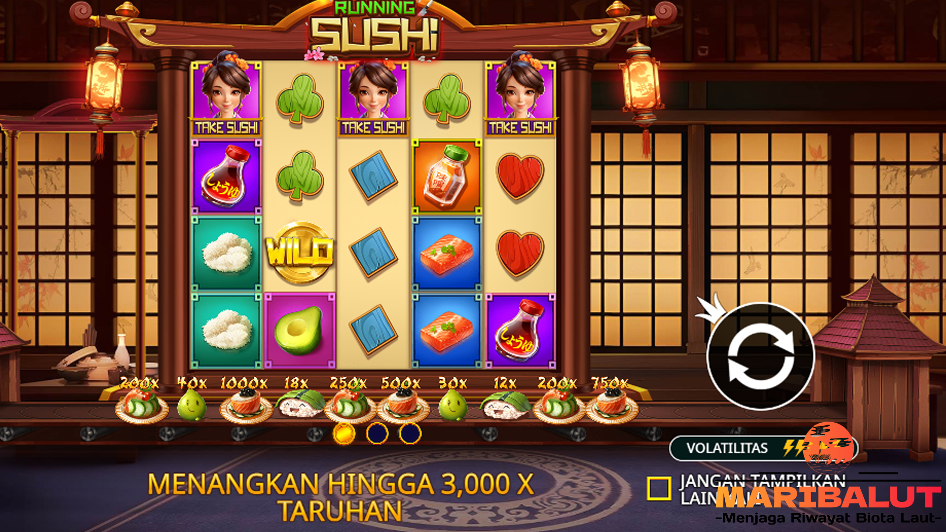Slot Running Sushi: Serunya Makan dan Berburu Jackpot