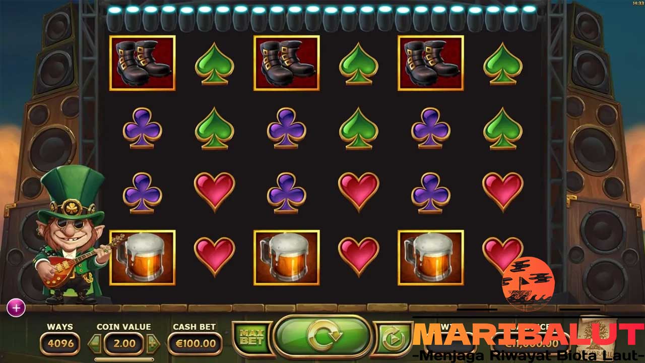 Rainbow Ryan Slot Online: Gabungan Leprechaun Irlandia dan Rock N' Roll yang Seru dengan 4096 Cara Menang