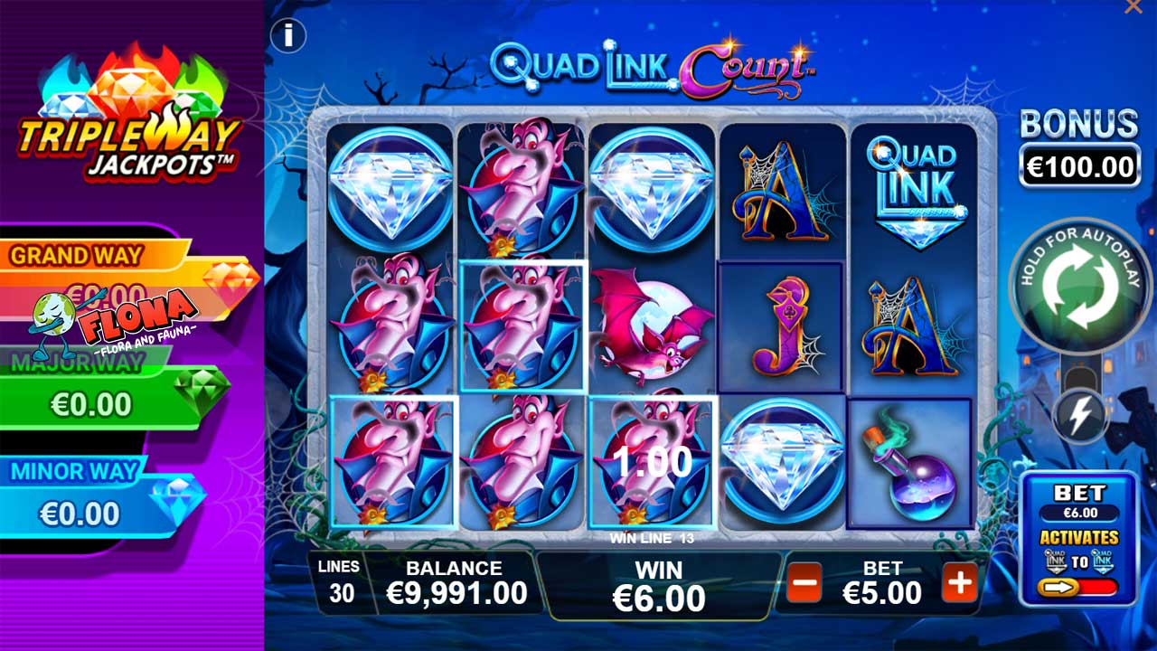 Quad Link: Count - Slot Online Vampir dengan Jackpot Progresif dan Fitur Quad Link yang Menggiurkan