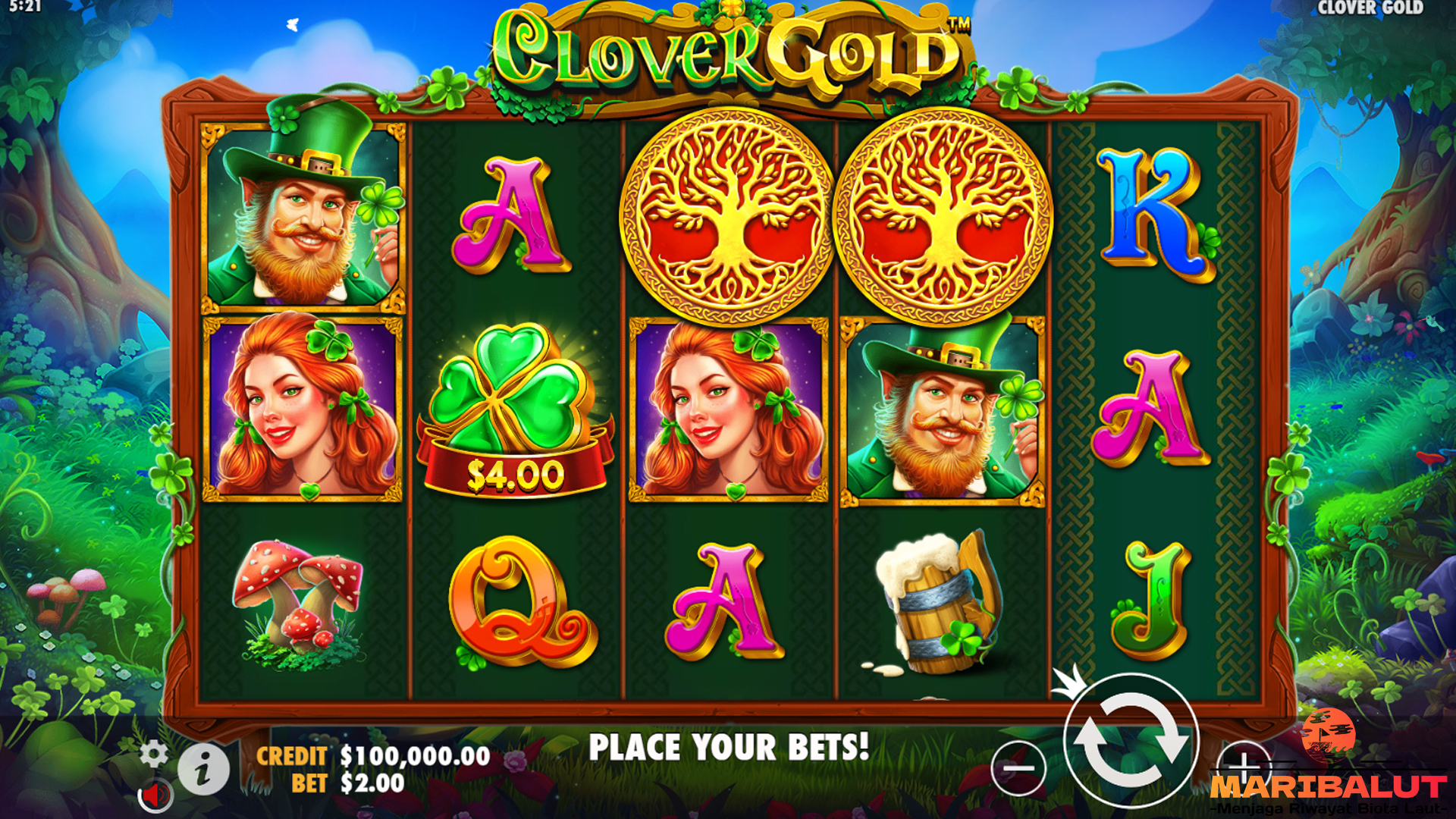 Menang Jackpot Besar di Slot Clover Gold Situs Bandar Online