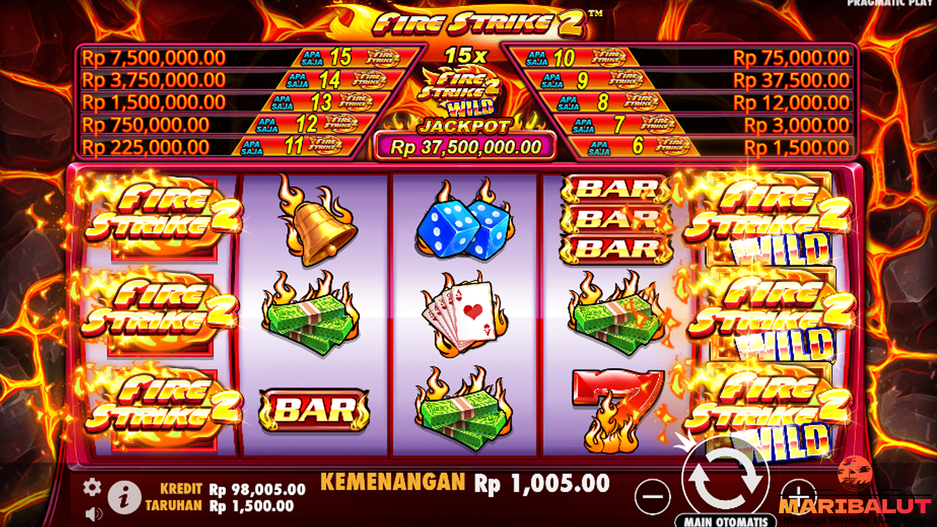Ruby 8000 Meledak di Fire Strike 2! Auto Cuan Tanpa Hoki
