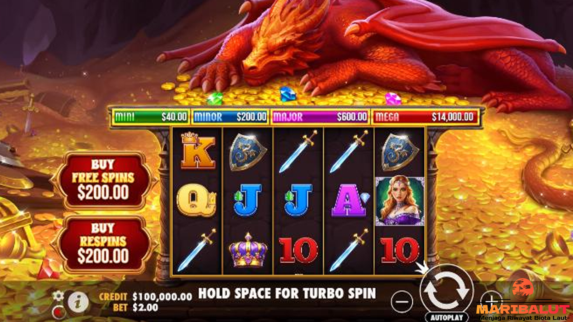Bandar Slot Gacor: Sleeping Dragon Mainkan 4 Irama Liar